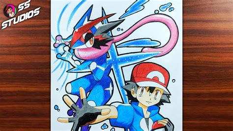 pokemon ash greninja drawing|How To Draw Pokemon .